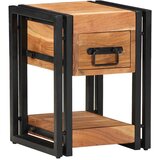  Noćni ormar 2 pcs Smeđa 30 x 30 x 40 cm Čvrsto drvo akacije | shoptok.hr