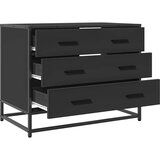  Ormar s ladicama crni 70x41x56 cm izrađeno drvo | shoptok.hr