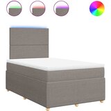  Krevet s oprugama i madracem smeđesivi 120 x 200 cm od tkanine | shoptok.hr