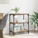 vidaXL Knjigovni omar artisan hrast 40 x 33 x 70.5 cm Konstruiran les | Shoptok.si