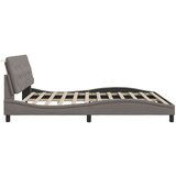 vidaXL Okvir za krevet bez madraca smeđesivi 200x200 cm od tkanine - Sivo-smeđa 200 x 200 cm | shoptok.hr