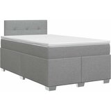 Boxspring krevet s madracem Svjetlosiva 120 x 200 cm Tkanina | shoptok.hr