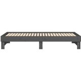  Dnevni ležaj na izvlačenje sivi 2x(100x200) cm masivna borovina | shoptok.hr