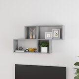  Zidna polica boja betona 100 x 18 x 53 cm konstruirano drvo | Eponuda.com
