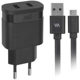Rivacase HIŠNI POLNILEC VA4123 3,4A + podatkovno polnilni kabel MicroUSB Cene