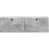 TV ormar za zid 98 x 31 x 30 cm Betonska siva Konstruirano drvo | shoptok.hr