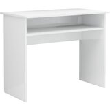 Maison Chic Pisalna miza - pisarniška miza - Računalniška miza visok sijaj bela 90x50x74 cm iverna plošča, (21785182) Cene