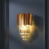 Toolight ZLATNA KRISTALNA ZIDNA SVIJETILJKA 312357 | shoptok.hr