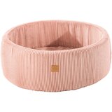 MeowBaby Okrogel bazen z žogicami Ball pool Aesthetic 90x30 cm, brez žogic, velvet, roza, (21289300) | Shoptok.si