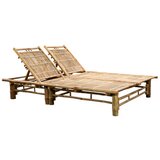 The Living Store Ležalnik za 2 osebi bambus - Ležalnik, (21483547) | Shoptok.si