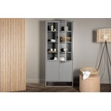 Venture Home vitrina Bakal 41 × 190 × 80 cm, svijetlosiva | shoptok.hr