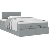  Otomanski krevet s madracem svijetlosivi 120x200 cm tkanine | shoptok.hr