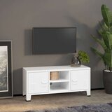 vidaXL industrijska TV omarica bela 105x35x42 cm kovina | Shoptok.si