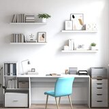  Plutajuće zidne police 4 kom hrast i bijele 80x23,5x3,8 cm MDF | shoptok.hr