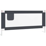  Sigurnosna ograda za dječji krevet tamnosiva 190x25 cm tkanina | shoptok.hr