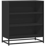  Komoda crna 68x35x76 cm konstruirano drvo i metal | Eponuda.com
