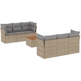  7-dijelni set vrtnih sofa od poliratana s jastucima bež | shoptok.hr
