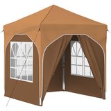 vidaXL Zložljivi šotor za zabave 192 x 192 x 245 cm Bež, (5000219005) | Shoptok.si