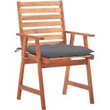 Maison Chic Vrtni jedilni stoli - Stol za vrt 2 kosa z blazinami trden akacijev les JS322, (21877490) | Shoptok.si