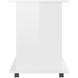 Ormarić s kotačima sjajni bijeli 60x45x60 cm konstruirano drvo | shoptok.hr