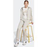 Adidas Športna jopa na zadrgo brokat / greige / bela | Shoptok.si