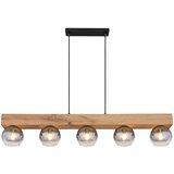 Globo Visilica Moitas (40 W, D x Š x V: 1.150 x 150 x 1.200 mm, Broj žarulja: 5 Kom., Crna, E27) | shoptok.hr