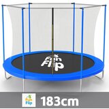 Fun Flip Trambolina 183cm sa unutrašnjom sigurnosnom mrežom - 150 kg nosivosti ( FF-183-BL-IN ) | ePonuda.com