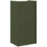 vidaXL stojalo za drva olivno zelena 40x30x80 cm hladno valjano jeklo | Shoptok.si
