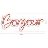 WALLXPERT Dekorativna plastična LED rasveta Bonjour Red | ePonuda.com