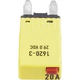 Standardni plosnati osigurač za automatski osigurač 25 A Bijela Circuit Breaker Mini, type 3. Manual Reset, 25A CBA3 Seri