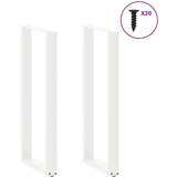  Noge stolića za kavu U-oblika 2 kom bijele 40x(110-111)cm čelik | shoptok.hr