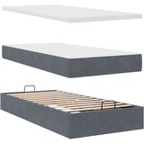  Otomanski okvir kreveta s madraca tamnosivi 80x200cm baršunasti | shoptok.hr
