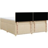 vidaXL Krevet s oprugama i madracem krem 200 x 200 cm od tkanine | shoptok.hr