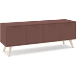 TV komoda u mat dekoru boja terakote 140x53x40 cm Campus –