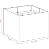  Vrtna saksija Maslinastozelena 80 x 80 x 60 cm Čelična vrata - Maslinastozelena 80 x 80 x 60 cm | shoptok.hr