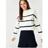 Koton Striped Sweaters in Braid Pattern Long Sleeve | shoptok.hr
