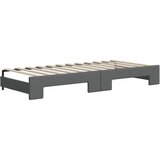  Dnevni krevet na razvlačenje tamnosivi 100 x 200 cm od tkanine | shoptok.hr