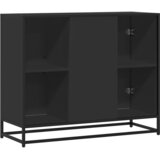  Komoda crna 92x35x76 cm od konstruiranog drva | shoptok.hr