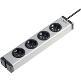 Razdelilna letev brez stikala 4-delna aluminij\, varnostni kontakt 0600x00042031, (20641574)