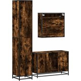  3-dijelni set kupaonskog namještaja boja hrasta drveni | shoptok.hr
