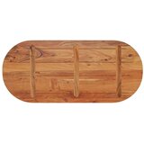 Stolna ploča 90x40x3,8 cm ovalna od masivnog drva bagrema | shoptok.hr