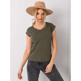 BASIC Feel Good T-shirt-RV-TS-6108.04-khaki | Shoptok.si