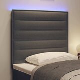  LED glava kreveta s LED trakama Tamno siva 100 cm tkanina | Eponuda.ba