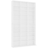 vidaXL omarica za cd plošče bela 102x16x177,5 cm konstruiran les, (20619713) | Shoptok.si