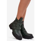 Zazoo Leather Insulated Women's Boots With Buckles And Decorative Detail | Shoptok.si