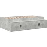  Krevetna Baza za Skladištenje Betonski sivi 90x200 cm | shoptok.hr