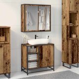 vidaXL set namještaja za kupaonicu 2 pcs staro drvo 65 x 33 x 60 cm | shoptok.hr
