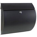  Zidni poštanski sandučić Aura (D x Š x V: 330 x 375 x 100 mm, Boja: Crna, Plemeniti čelik) | shoptok.hr