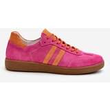 Zazoo N1068 Low Women's Suede Sneakers Fuchsia | shoptok.hr