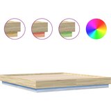 Furnova Posteljni okvir z LED diodami sonoma hrast 180x200 cm, (21936926) | Shoptok.si